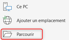 Parcourir - Word