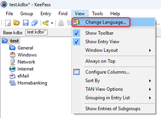 Change Language