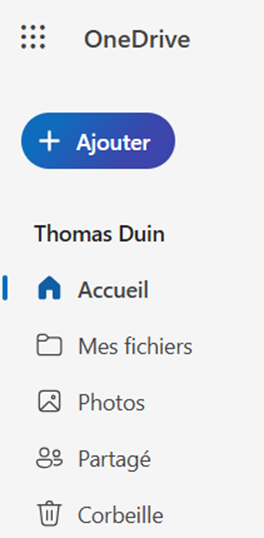 OneDrive sur le web